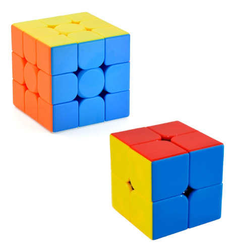 Kit Cubo Mágico 2x2 + Cubo Mágico 3x3 Profissional